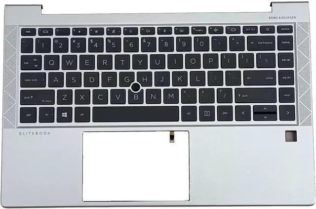 Main image of New Replacement for HP Elitebook 840 G7 840 G8 745 Laptop Upper Case Palmrest Backlit Keyboard Assembly Part M07090-001 M36312-001 Silver