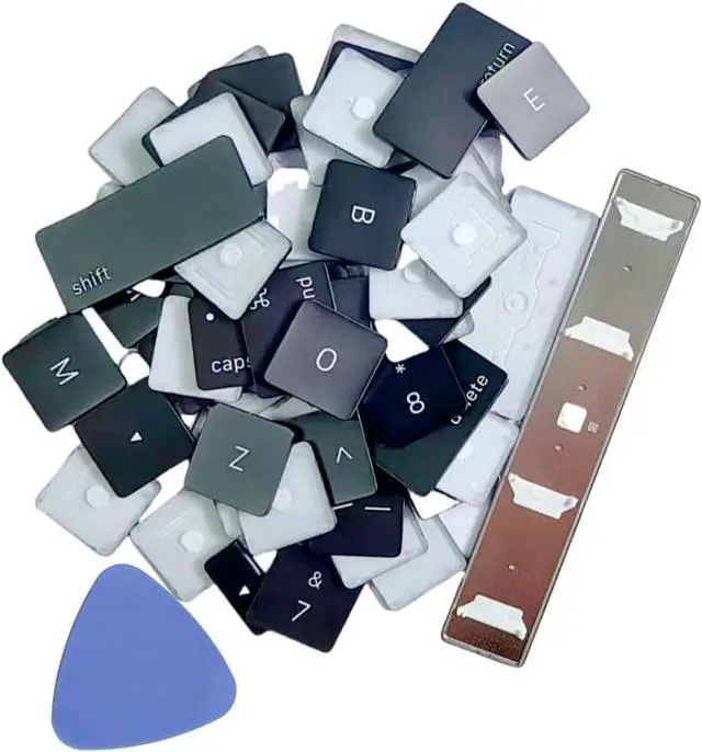 Alt view image 5 of 6 - Replacement US Keyboard Full Set of Keycap Keys and Tool Fit for MacBook Pro Retina 13.3" Model A1989 (EMC 3214/3358) A2159 (EMC 3301) 15" Model A990 (EMC 3215/3359) Air 13.3" Model A1932 (EMC 3184)