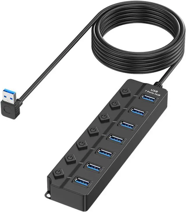 Main image of Expand Connectivities With 7 Port USB 2.0 Hubs USB Splitter For Office And Home Use 480Mbps Highly Speed Data Transfer