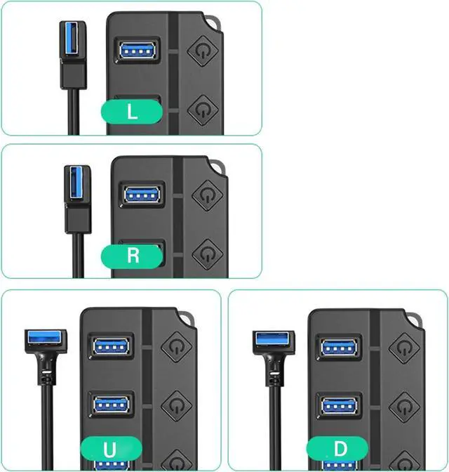 Alt view image 6 of 7 - Expand Connectivities With 7 Port USB 2.0 Hubs USB Splitter For Office And Home Use 480Mbps Highly Speed Data Transfer
