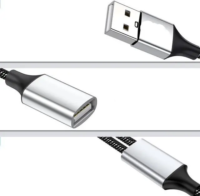 Alt view image 3 of 3 - Hongpan USB to 3 USB 2.0 Hub Dual 4 Port Multi-Splitters Adapter for PC Computer Accessories USB A Extension Power Data(A to 4 USB 1m)