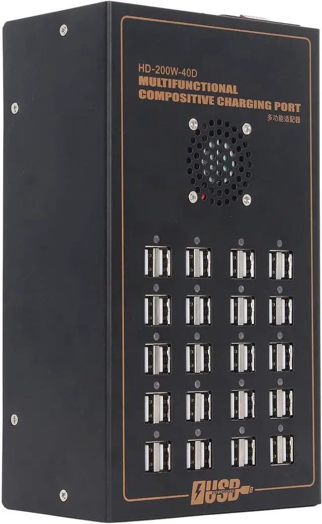 Alt view image 2 of 7 - Powered USB Hub Multifunctional Smart 20 Port USB Data Hub Splitter Charging Port Power 170V240V