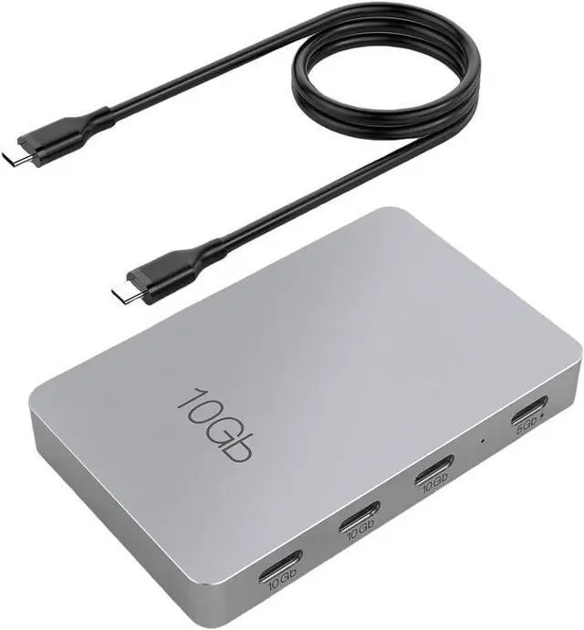 Main image of Jalzdieod 7 in 1 Type-C Gen2 USB Splitter 3 High Speed Multiport Type C Hub Compatible for/OS/Chrome OS/Android Easy to Use