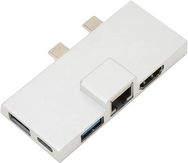 Alt view image 7 of 7 - USB C Expansion Hub 7 Ports for Surface Pro 8 9 X, 5Gbps Data Transfer, 4K Video Output, 100W PD, Aluminum Design