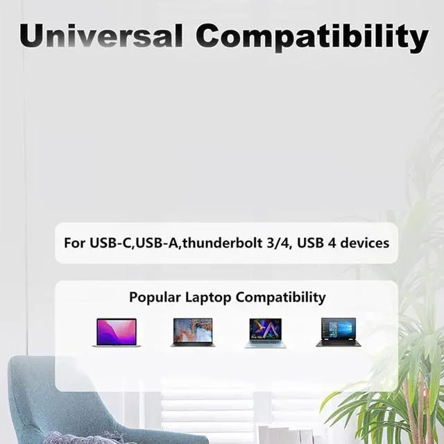 Alt view image 6 of 7 - 4K Display Extension USB3.0 TypeC to Converter Content Adaptive Technology Reduce Loadings