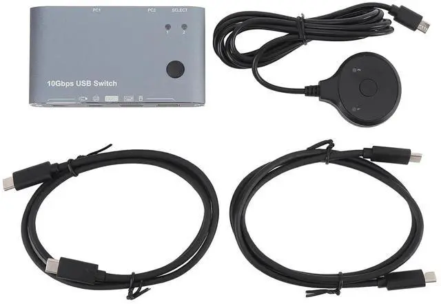 Alt view image 7 of 7 - USB 3.2 Switch Hub, 2 Computers Sharing 4 USB Port 10Gbps Data Transfer, Selector Switcher for PC Laptop Keyboard for Wins Vista 7 8 8.1 10 11, OS X, OS, Linux