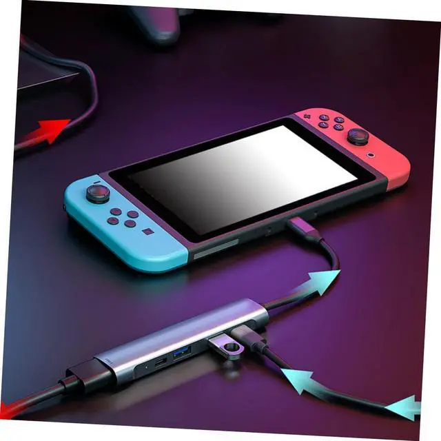 Alt view image 4 of 7 - Angoily Pcs Port USB Hub Type c Multi USB Splitter for Desktop Pc Ports Easy to Carry