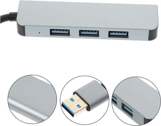 Alt view image 3 of 7 - Angoily 5pcs USB Port Adapter for 4 Port USB Hub USB Extension Cable USB Splitter for