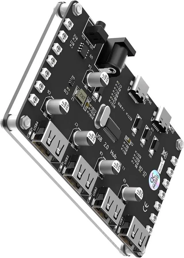 Main image of Portable USB 2.0 Expansion Card Adapter Hubs Adapter External Controller PCIE Extender Card For Desktop Computer Use
