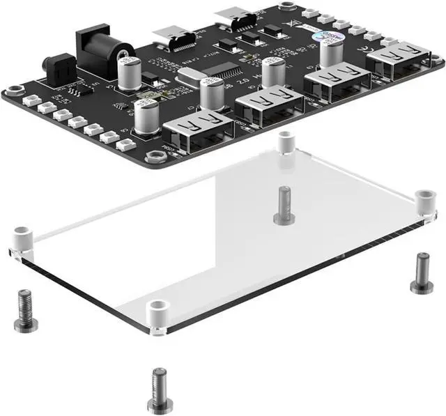 Alt view image 6 of 7 - Portable USB 2.0 Expansion Card Adapter Hubs Adapter External Controller PCIE Extender Card For Desktop Computer Use