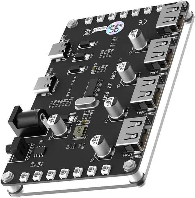 Alt view image 7 of 7 - Portable USB 2.0 Expansion Card Adapter Hubs Adapter External Controller PCIE Extender Card For Desktop Computer Use