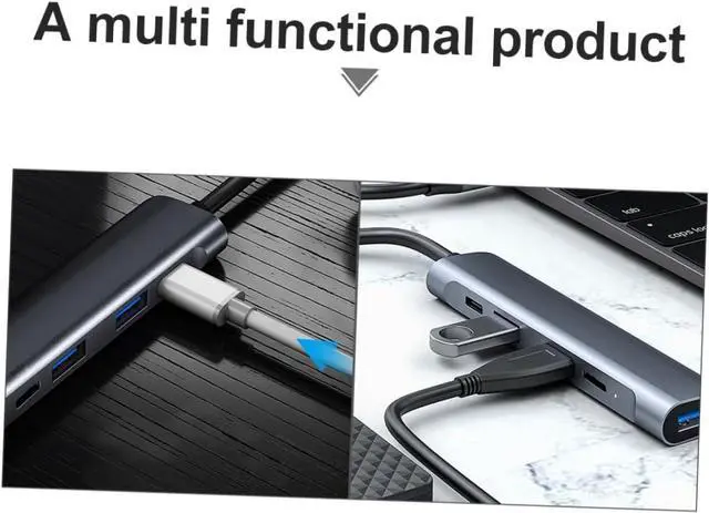 Alt view image 5 of 7 - Artibetter Pcs Mini USB Hub Type c Port Splitter Portable Data Hub for Expand USB Ports Accessories Plug Play