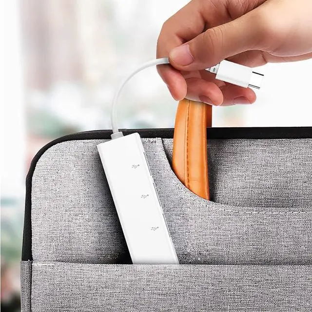 Alt view image 4 of 4 - Port Expander USB C Docking Station USB C to Ethernet Adapter Hub with 3 USB 2.0 Ports and Ethernet for Laptop, USB Flash Drives USB Splitter