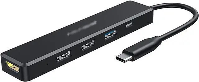 Main image of Port Expander USB C Hub USB-C Laptop Docking Station 5 in 1 Type C Hub with 60W PD Charging, HDMI, USB 3.0 Ports, 2 USB 2.0 Ports USB Splitter