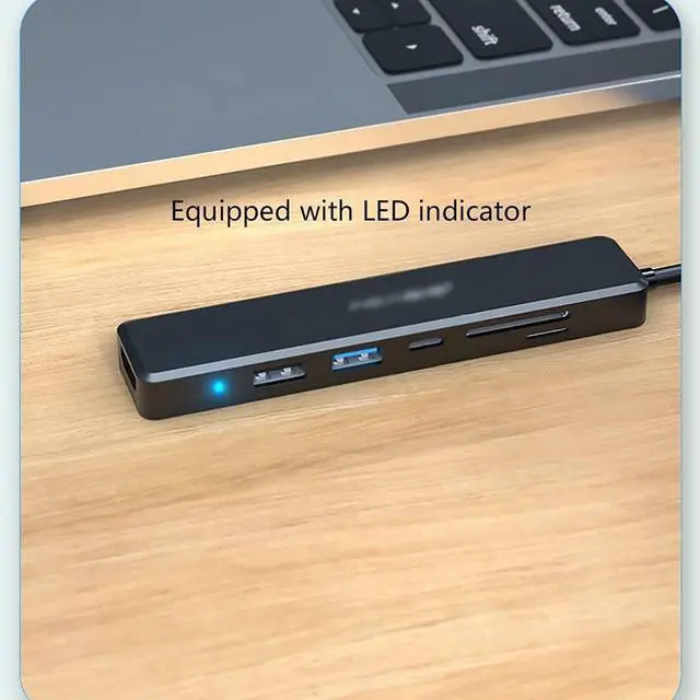 Alt view image 5 of 5 - Port Expander USB C Hub USB-C Laptop Docking Station 5 in 1 Type C Hub with 60W PD Charging, HDMI, USB 3.0 Ports, 2 USB 2.0 Ports USB Splitter