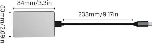 Alt view image 7 of 7 - 6Port USB C Adapter 4K60hz Video Transfer USB 3.0x2 Data Port Card Reader Enhances Connection Fast Charging
