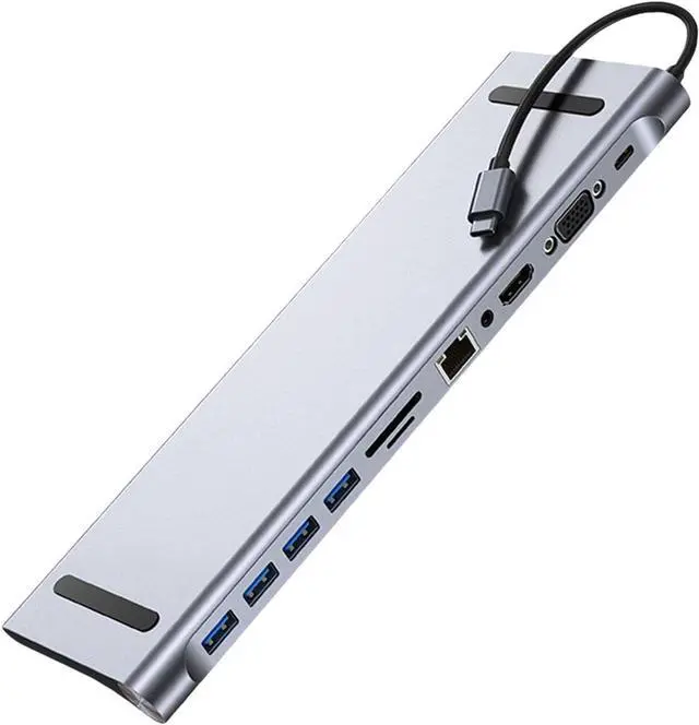 Alt view image 6 of 7 - NonMiFyR USB C Hub with 100 W PD Port and Versatile Ports, 11 Port