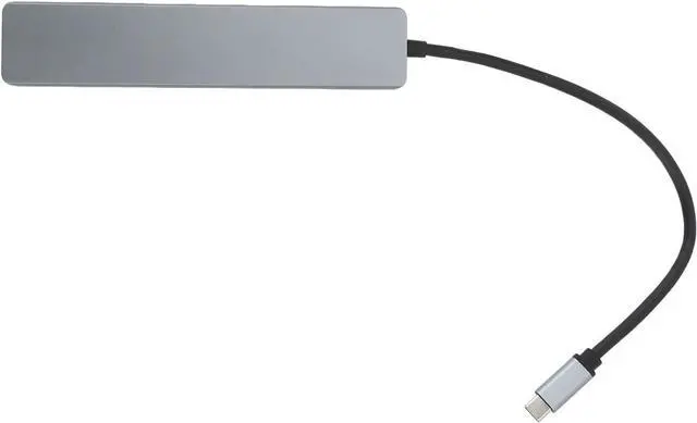 Alt view image 7 of 7 - 8 Port Type C Hub with USB 3.0, PD, RJ45, and Memory Card Reader for Laptops High Speed Data Transfer and Charging
