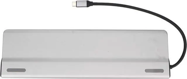 Alt view image 6 of 7 - 14 in 1 Type C Docking Station, Multi Port Expansion with 3 USB3.0, 2 USB2.0, PD, Storage Card, Memory Card, VGA, RJ45, AUDIO3.5, 2 USB C for All Type C Computers