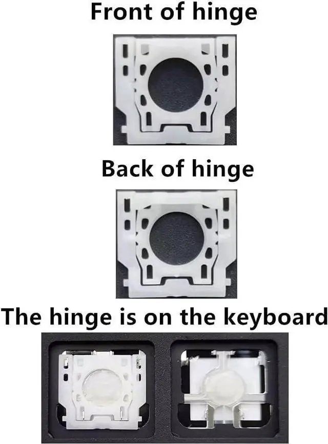 Alt view image 4 of 4 - Replacement Individual P Key Cap and Hinges are Applicable for Surface Pro 4/5/6/7 1724 1796 1807 1866 (Black) Keyboard to Replace The P Key Cap and Hinge