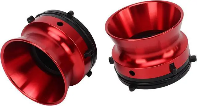 Alt view image 3 of 7 - 1 Pair Nab Hub Adapters Aluminium Alloy Universal Loading Device (Red)