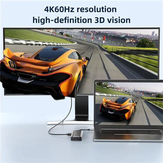 Alt view image 2 of 7 - SSD Enclosure USB HUB Aluminum Alloy Type-C USB 3.0 Hub 6 in 1 Multiport Disk Storage, Plug and Play Spare Parts