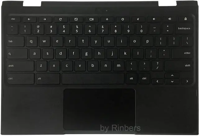 Main image of Rinbers Laptop Palmrest Upper Case with US Keyboard and Touchpad Assembly Replacement for Lenovo Chromebook 11 500e 5CB0Q79737