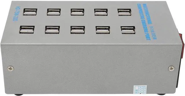 Alt view image 3 of 7 - USB Hub Splitter, USB Charging Hub Multifunctional Powered USB Hub 10 Port Desktop USB Rapid Charger Splitter Charging Port, Power Strips