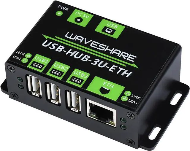 Alt view image 4 of 7 - Industrial USB Hub USB Extender, Onboard RTL8152B Chip, Industrial Grade Ethernet Chip