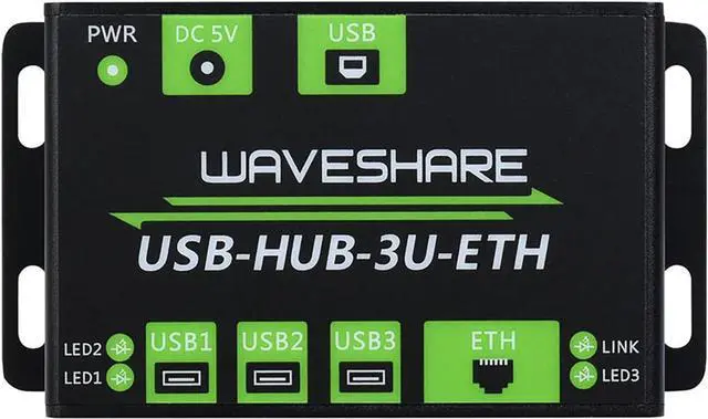 Main image of Industrial USB Hub USB Extender, Onboard RTL8152B Chip, Industrial Grade Ethernet Chip
