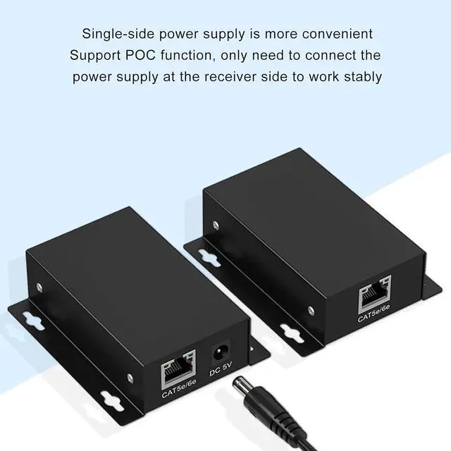 Alt view image 6 of 7 - Over Ethernet USB Extender, Over Ethernet USB RJ45 Extender 4 USB2.0 Cordless USB Hub for for OS X for Android for Linux (US Plug)