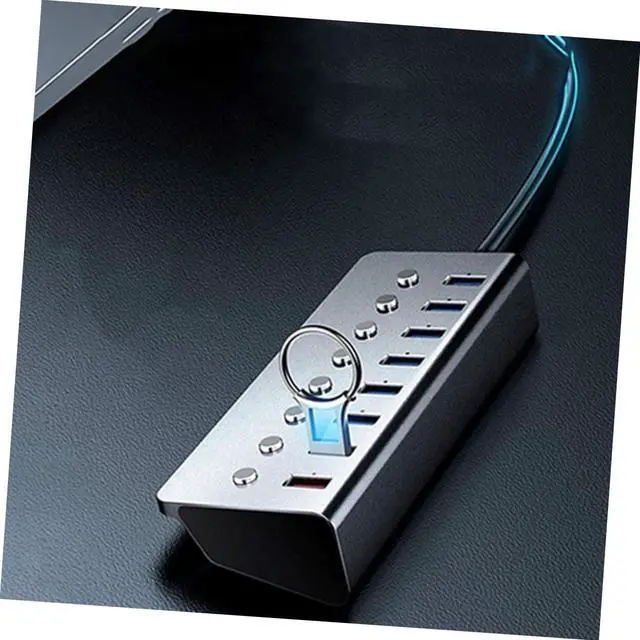 Alt view image 7 of 7 - GAROZATION 1pc Port USB Hub Charging Port Compact USB Splitter for Home Office and Travel Independent for for