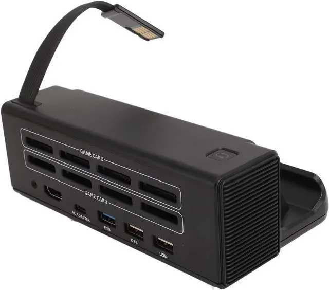 Alt view image 7 of 7 - ASHATA USB3.0 HUB, PD3.0 Type C Charging Port, 4 Game Cards, TV Docking Station Charger USB Port, with Remote Control, Replacement Adapter for OLED