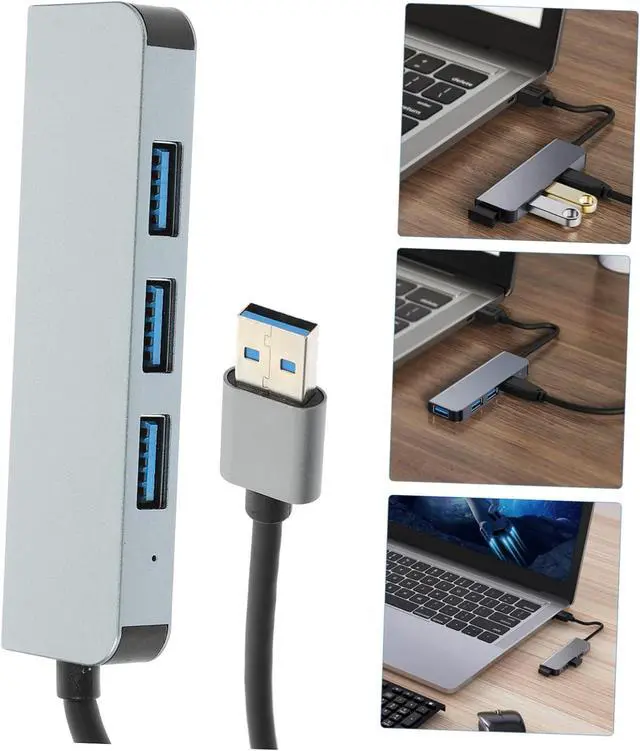 Alt view image 4 of 7 - Uonlytech 5pcs USB Hub USB Multiple Port Hub USB Multiple USB Laptop Extender USB Connectors Aluminum Alloy