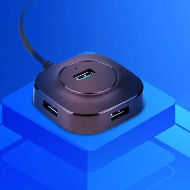 Alt view image 3 of 7 - PGNEX Hub 3.0 Hub 2.0 Multiple Splitter Adapter 4 Port Speed Mini Multiple Hub Extender for PC(USB 3.0 Cable 25cm)