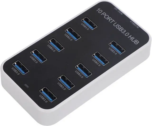 Main image of USB Hub 10, USB 3.0 Hub 10 Port USB Hub Splitter Docking Station DC12V?24V Fast Data Transmission USB Expansion Hub Data Hub with USB 3.0 Data for Smartphone, Tablet
