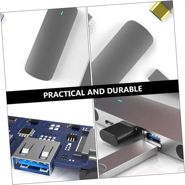 Alt view image 2 of 7 - jojofuny 3pcs Expansion Transfer Adapter Dock Holder Hub Multi USB Port Type-c Fast Data Transmission