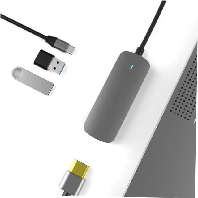 Alt view image 5 of 7 - jojofuny 3pcs Expansion Transfer Adapter Dock Holder Hub Multi USB Port Type-c Fast Data Transmission