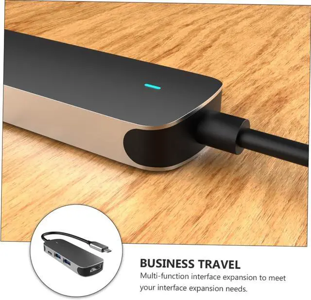 Alt view image 7 of 7 - jojofuny 3pcs Expansion Transfer Adapter Dock Holder Hub Multi USB Port Type-c Fast Data Transmission