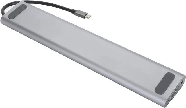 Alt view image 2 of 7 - Aluminium Alloy USB C Hub with 4K, VGA, 1000Mbps RJ45, 5 USB3.0, 3.5mm Audio Ports, PD Charging Port, Storage Card Slot, Compatible for, for HarmonyOS