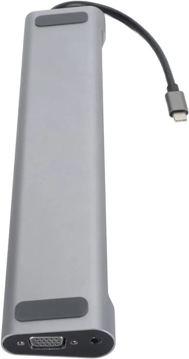 Alt view image 4 of 7 - Aluminium Alloy USB C Hub with 4K, VGA, 1000Mbps RJ45, 5 USB3.0, 3.5mm Audio Ports, PD Charging Port, Storage Card Slot, Compatible for, for HarmonyOS