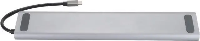 Alt view image 5 of 7 - Aluminium Alloy USB C Hub with 4K, VGA, 1000Mbps RJ45, 5 USB3.0, 3.5mm Audio Ports, PD Charging Port, Storage Card Slot, Compatible for, for HarmonyOS