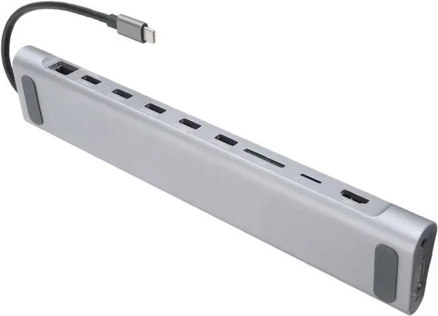 Alt view image 3 of 7 - Type C Docking Station, 3.5mm Audio Interface Type C Hub for Speakers