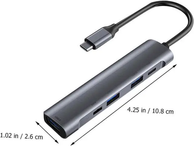 Alt view image 3 of 7 - jojofuny 2pcs Type-c USB Hub USB Ports Compact Expansion Adapter for Laptops and Devices Portable Design for