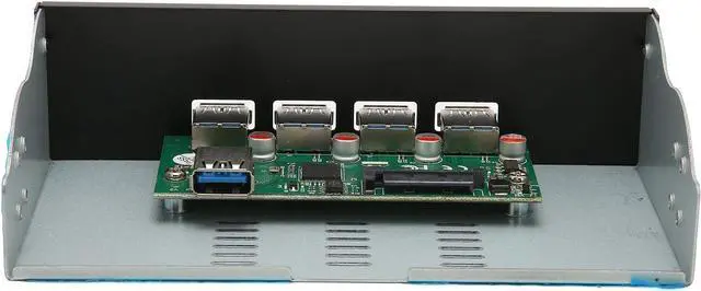 Alt view image 5 of 7 - USB 3.1 Front Panel Hub 4 Ports, USB 3.1 Front Panel Hub 5.25in 4 USB3.1 Type a Ports Support USB 3.1 Gen 2 10Gbps