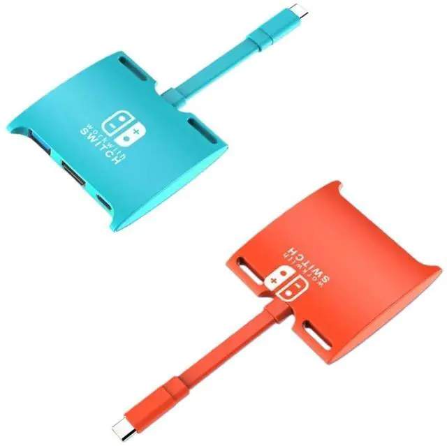 Main image of Switch HUB Portable Docking Station USB C to 1080P HDMI-Compatible USB 3.0 Hub (Color : 3IN1 Blue A)