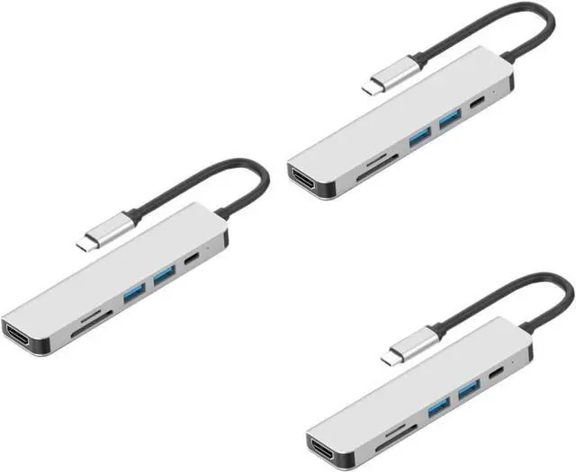 Main image of Artibetter 3pcs Type- Adapter USB Hub Multifunction Portable Adapter Reader Converter Efficient