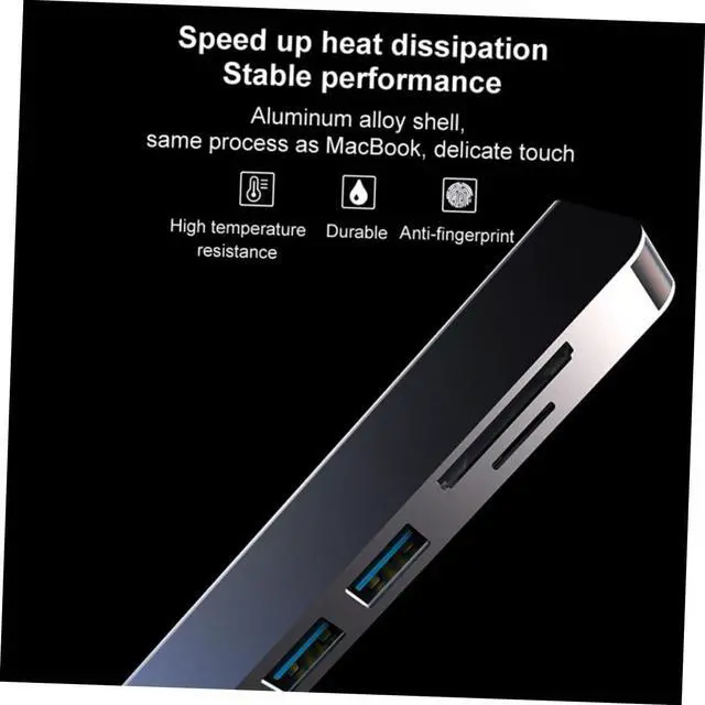 Alt view image 2 of 7 - Artibetter 3pcs Type- Adapter USB Hub Multifunction Portable Adapter Reader Converter Efficient