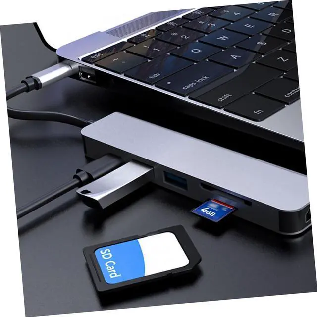 Alt view image 3 of 7 - Artibetter 3pcs Type- Adapter USB Hub Multifunction Portable Adapter Reader Converter Efficient