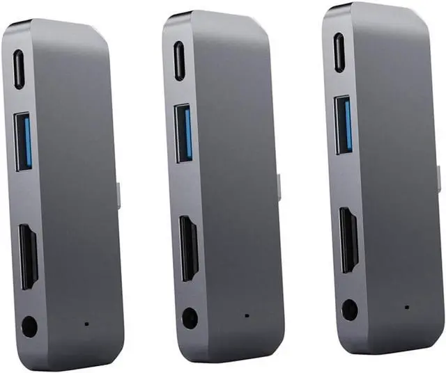 Main image of Artibetter 3pcs Type c USB Hub Pd 3.0 Charging 4k Hub USB 3.0 3.5mm Headphone Jack Universal Laptop Adapter Wc7366